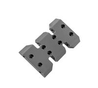 QOAKSDY RC Teile per Axial Scx10 Aggiornamenti Parti in Lega di Alluminio Centro di gravità Inferiore Piastra di Traslazione Skid Accessori per Auto RC(Gray)