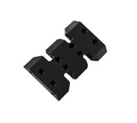 QOAKSDY RC Teile per Axial Scx10 Aggiornamenti Parti in Lega di Alluminio Centro di gravità Inferiore Piastra di Traslazione Skid Accessori per Auto RC(Black)