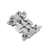 QOAKSDY RC Teile per Axial Scx10 per Gladiator AXI03006 AXI03007 Parti di Aggiornamento Piastra di Base in Metallo Codice di Trazione per Telaio Accessori per Auto RC 1/10(Silver,Base Plate)