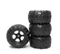 QOAKSDY RC Teile per DeeRc 9300 9310 per PXtoy 9300 9302 9303 9304 1/18 RC Auto Ricambi Accessori 4 Pezzi Gomma Gomma Ruota Pneumatico