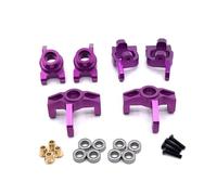 QOAKSDY RC Teile per LC per Le Corse per WLtoys 144010 144001 144002 124017 124016 124018 124019 1/14 RC Parti di Automobili Aggiornamento Cuscinetto della Tazza dello Sterzo(Purple)