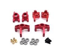 QOAKSDY RC Teile per LC per Le Corse per WLtoys 144010 144001 144002 124017 124016 124018 124019 1/14 RC Parti di Automobili Aggiornamento Cuscinetto della Tazza dello Sterzo(Red)