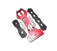 QOAKSDY RC Teile per LOSI per Lasernut U4 1/10 RC Accessori di Aggiornamento per Auto Piastra di Supporto per Scheda Secondo Piano in Metallo LOS231064(Red)