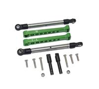 QOAKSDY RC Teile per LOSI per Lasernut U4 per Rock per Racer 1/10 RC Auto Barra Antirollio Posteriore in Alluminio E Tirante in Acciaio Set Barra Antirollio Posteriore(Green)