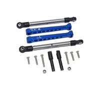 QOAKSDY RC Teile per LOSI per Lasernut U4 per Rock per Racer 1/10 RC Auto Barra Antirollio Posteriore in Alluminio E Tirante in Acciaio Set Barra Antirollio Posteriore(Blue)