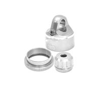 QOAKSDY RC Teile per LOSI per PROMOTO-MX LOS06000 LOS06002 1/4 RC Moto Accessori di Aggiornamento in Metallo Ammortizzatore Copertura della Protezione LOS263008(Silver)