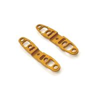 QOAKSDY RC Teile per Mini-Q per Mosquito Car per Racing Drift Parti di Auto RC 1/28, Aggiornamento, Rimontaggio, Attacchi per Tazza Sterzo Anteriore E Posteriore(Yellow)