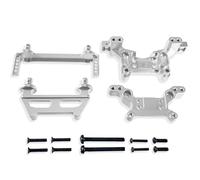 QOAKSDY RC Teile per MJX per Hyper per Go 16208 16209 H16 H16BM 1/16 RC Auto Parti di Aggiornamento Pilastri del Corpo Anteriore Posteriore Ammortizzatore Torre(Silver)