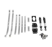 QOAKSDY RC Teile per MN82 per LC79 Ammortizzatore ASSE Posteriore per Molle A Balestra E Fisso per Set Staffa di Montaggio Sedile 1/12 rc Cars Parts(Black)