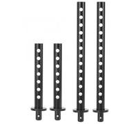 QOAKSDY RC Teile per RGT EX86100 1/10 RC Crawler Auto Pezzi di Ricambio 4 Pezzi in Lega di Alluminio Anteriore Posteriore Auto Shell Colonna Accessorio di Ricambio(Black)