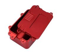 QOAKSDY RC Teile per SCX10 per Axial 1/10 RC Tracked Car Upgrade Accessori Scatola per Attrezzatura in Metallo Parti della Scatola del Ricevitore Radio(Red)