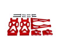 QOAKSDY RC Teile per SCY 16101 16102 PRO 16103 RC Auto in Lega di Alluminio Braccio di Sospensione Ruota per Sedile ASSE Posteriore per Sedile Aggiornamento Parti Accessori(Red)