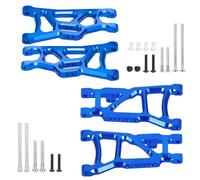 QOAKSDY RC Teile per Slash per Rustler 4X4 2WD 1/10 RC Parti di Aggiornamento per Percorso Breve Bracci di Sospensione Inferiori Anteriori Posteriori in Metallo(Rear And Front)