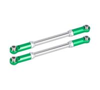 QOAKSDY RC Teile per Traxxas BL-2S per Slash 4x4 4WD Parti di Aggiornamento CNC in Lega di Alluminio 2 Pezzi per Asta di Collegamento Sterzo Combinata(Green)