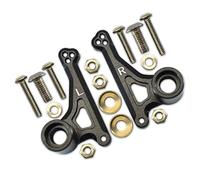 QOAKSDY RC Teile per Traxxas per E-Revo 2.0 per VXL 86086-4 per Monster Truck 1/10 RC Auto Aggiornamento in Metallo Anteriore Bilanciere Set Shock Mount 5358(Black)