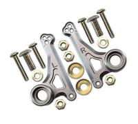 QOAKSDY RC Teile per Traxxas per E-Revo 2.0 per VXL 86086-4 per Monster Truck 1/10 RC Auto Aggiornamento in Metallo Anteriore Bilanciere Set Shock Mount 5358(Gray)