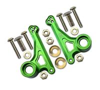 QOAKSDY RC Teile per Traxxas per E-Revo 2.0 per VXL 86086-4 per Monster Truck 1/10 RC Auto Aggiornamento in Metallo Anteriore Bilanciere Set Shock Mount 5358(Green)