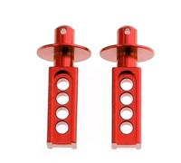 QOAKSDY RC Teile per Traxxas per Mini per E-Revo per Slash 1/16 RC Auto Aggiornamenti Parti Accessori Anteriore in Metallo Messaggi del Corpo per Monte Shell Colonna(Red)