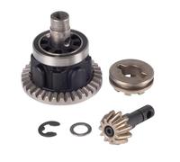 QOAKSDY RC Teile per Traxxas per Trx4 per Trx6 Parti di Aggiornamento per Auto Cingolate RC 1/10 Ingranaggio Differenziale Anteriore Posteriore Pignone Ingranaggio Gruppo