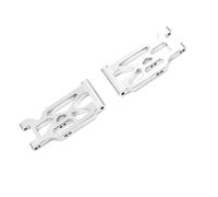 QOAKSDY RC Teile per Wltoys 104001 1/10 RC Auto Parti di Aggiornamento Accessori 2 Pezzi Braccio di Sospensione Anteriore in Lega di Alluminio per Bracci Oscillanti(Silver)