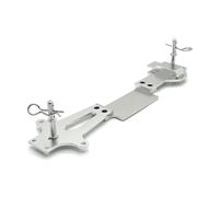 QOAKSDY RC Teile per Wltoys 144001 144002 144010 144016 per RIaarIo Metallo Piastra di Bordo del Secondo Piano con Supporto per Corpo Post 1/14 Parti di Automobili RC(Silver)