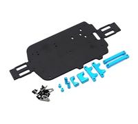 QOAKSDY RC Teile per WLtoys 184011 A949 A959 A969 A979 K929 1/18 RC Ricambi Auto Accessori Aggiornamento in Metallo Retrofit Piastra Inferiore(Blue)