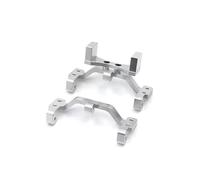 QOAKSDY RC Teile per WPL C14 C24 B14 B16 B24 B36 per HengLong per JJRC per FeiYu RC Parti di Automobili Aggiornamento Metallo Servo Staffa Tirante Supporto(Silver)