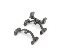 QOAKSDY RC Teile per WPL C14 C24 B14 B16 B24 B36 per HengLong per JJRC per FeiYu RC Parti di Automobili Aggiornamento Metallo Servo Staffa Tirante Supporto(Gray)