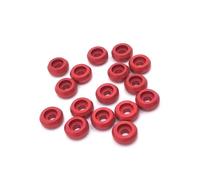 QOAKSDY RC Teile per WPL C14 C24 C34 C44 B14 B16 B24 B36 per MN D90 D91 D96 99S per HengLong per JJRC per FeiYu RC Parti di Automobili 16 Pezzi Telaio Distanziatore(Red)
