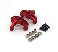 QOAKSDY RC Teile per Wtoys 144001 144010 124008 124010 124016 124017 124018 124019 RC Auto 4WD Parti di Aggiornamento in Metallo Parti della Tazza dello Sterzo(Red)