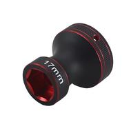 QOAKSDY RC Teile per X-maxx per Summit per E-revo per Arrma per Dhk in Lega di Alluminio Dado Esagonale per Ruota da 17 Mm Chiave A Bussola Strumento 1/8 Rc Auto Camion Pista(Red)