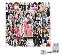 QOCUILC 50 adesivi Blackpink,adesivi decorativi impermeabili Blackpink,carte da collezione K-pop per borse regalo,computer portatili,bagagli,scooter,chitarra motociclistica (B)