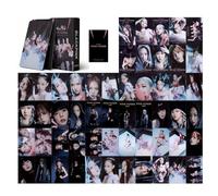 QOCUILC BP Photocards,55 Pezzi blackpink photocard,blackpink gadget,Kpop Black-Pink Cartoline Fotografiche Regalo per Fans(Pink Venom)