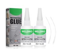 QOCUILC Colla per Plastica 35g -Super attack Forte per Riparazioni in Plastica, Impermeabile e Resistente al Calore - Adesivo Trasparente per PLA, Stampa 3D, ABS, PVC, Kit Fai-da-Te e Altro