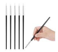 QOCUILC Pennelli in silicone, confezione da 5 pennelli flessibili in silicone per styling, set per scolpire la pittura, pennelli in silicone per nail art