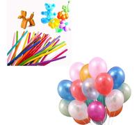 QOCUILC Set Palloncini 50 Pezzi Colorati und 20 Bar-Balloons Palloncini Multicolori Palloncini In Lattice,ideale per feste. Palloncini Multicolori per compleanni e matrimoni.