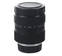 Qoekacy Television TV Lens/CCTV Lens per fotocamera C Mount 25 Mm F1.4 in Nero