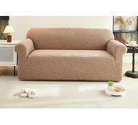 QOEUIUJ Copertura Protettiva for Divano AntiGraffio, Super Elasticizzata Copridivano 1/2/3/4 Posti, Tessuto Jacquard Spesso e Resistente, Antiscivolo Universale Moderno(Cammello,93"-118"(234-300cm))