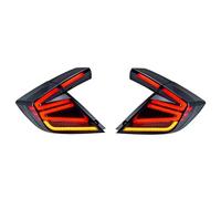 QOGJSG Freno Avvertimento Lampada Per Civic Per R Type 10th Hatchback 2016-2021 Gruppo Fanale Posteriore A LED Indicatore Di Direzione + Freno + Fanale Posteriore Retromarcia(Model A)