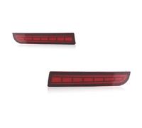 QOGJSG Per Mitsubishi Per Lancer Per Evolution X CZ4A 2008-2017 Luci Di Guida Per Paraurti Posteriore A LED Indicatori Di Direzione Dinamici Specchio Laterale Indicatore Direzione(Style A Red Lens)