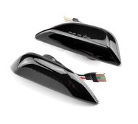 QOGJSG Per Opel Per Mokka X 2012-2016 Led Dynamic Ambra Indicatore Laterale Indicatore Di Direzione Marker Lamp Specchio Laterale Indicatore Direzione(Dynamic Smoked)