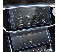 QOHFLD per Audi Q8 2018-2020, Car Styling Pellicola per Schermo di Navigazione GPS Cruscotto Schermo in Vetro Pellicola Climatizzatore Accessori per Auto