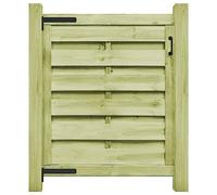 qohoio Cancello da Giardino in Legno Impregnato 100x100 cm Verde,Cancello da Giardino,Cancelletto da Giardino,Cancello per Recinzione,Cancello Giardino Esterno -45309