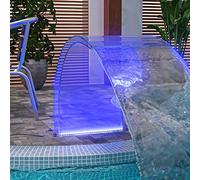 qohoio Fontana da Piscina con LED RGB in Acrilico 50 cm,Arredo,Fontane e laghetti,Fontane e cascate ornamentali-151407