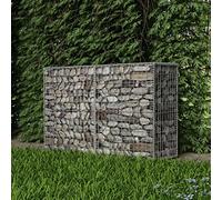 qohoio Gabbione in Rete in Acciaio Zincato 150x50x100 cm,Gabbione in Rete in Acciaio,Gabbioni Metallici,Gabbioni Metallici per Pietre-142551