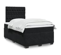 qohoio Giroletto a Molle con Materasso Nero 120x200 cm in Velluto,Giroletto a Molle con Materasso,Letto Moderno Struttura,Letto Giroletto Telaio,Letto Struttura -3290890