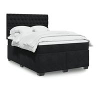 qohoio Giroletto a Molle con Materasso Nero 160x200 cm in Velluto,Giroletto a Molle con Materasso,Letto Moderno Struttura,Letto Giroletto Telaio,Letto Struttura -3293262