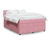 qohoio Giroletto a Molle con Materasso Rosa 140x200 cm in Velluto,Giroletto a Molle con Materasso,Letto Moderno Struttura,Letto Giroletto Telaio,Letto Struttura -3287769