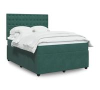 qohoio Giroletto a Molle con Materasso Verde Scuro 140x200 cm Velluto,Giroletto a Molle con Materasso,Letto Moderno Struttura,Letto Giroletto Telaio,Letto Struttura -3292373