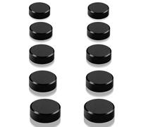 QOJOPU Magneti, 10 Pezzi Nero Calamite Potenti Calamite Frigorifero Rotonde Piccole, Magnete Potente Decorativi, Mini Calamite per Lavagna Magnetica, Calamita Frigo per Ufficio, Scuola, Cucina, Mappe